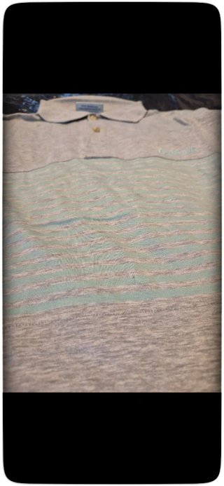 Polo Camiseta Reebok Vintage Talla L Gris Turquesa