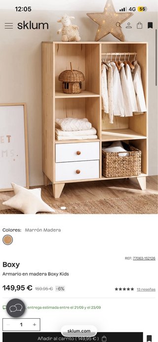 Armario Infantil Montessori Madera