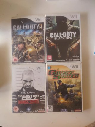 Pack 4 Juegos Wii: Call of Duty, Splinter Cell, Gh