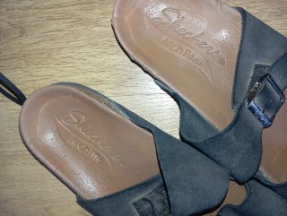 Sandalias Skechers Negro/Marrón