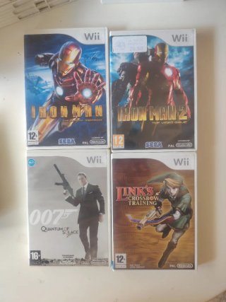Pack 4 Juegos Wii: Iron Man 1, 2, 007, Link's