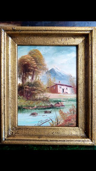 PAISAJE OLEO CUADRO ANTIQUE № 211