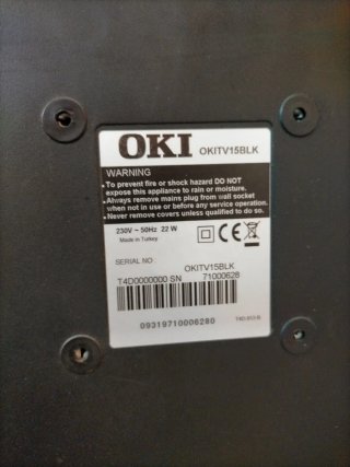 Televisor OKI 15 Negro
