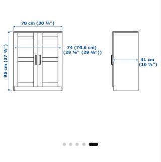 Mueble de salón Ikea negro y madera