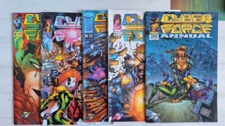 Lote 13 cómics Cyber Force + Wildcats - Crossover