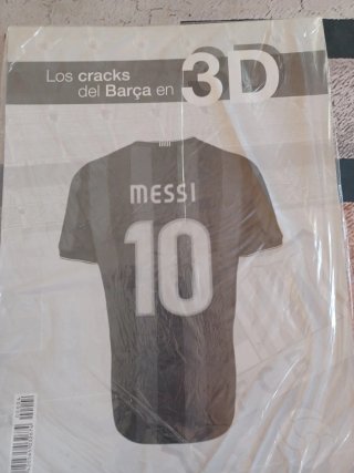 Lámina 3D Messi FC Barcelona