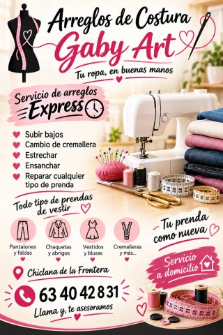 Reparación de prendas de Vestir.