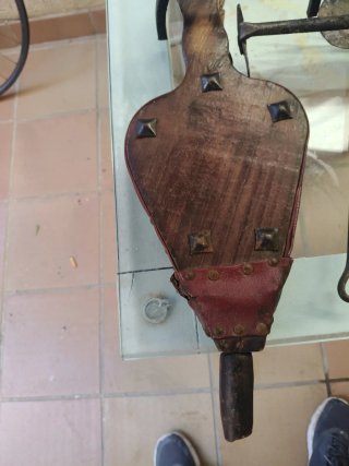 Set de chimenea metal y madera
