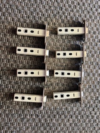 8 picaportes de embutir 8cm puerta interior