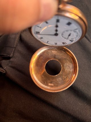 Reloj de bolsillo de oro maquinaria suiza
