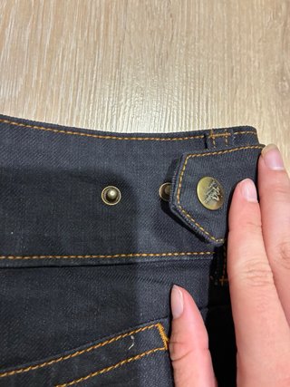 Falda mini vaquera negra