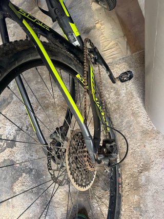 Bicicleta Scott Scale Negra y Amarilla