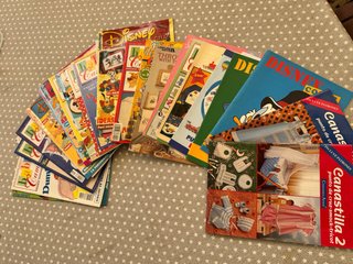 Lote de revistas y libros de punto de cruz