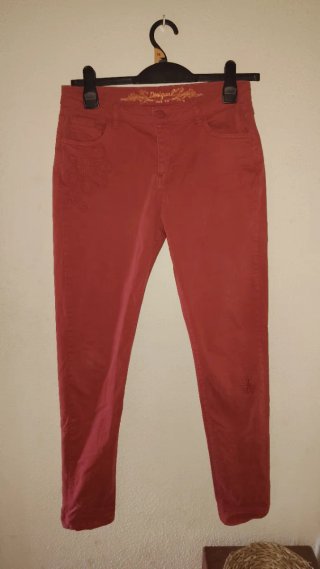 Pantalones Desigual Rojos Talla L/40
