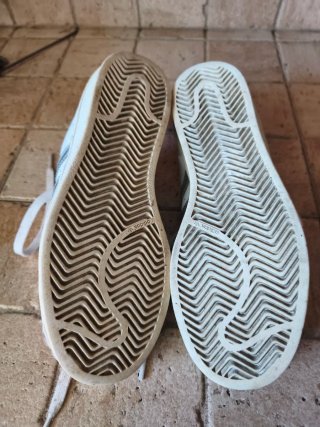 Adidas Superstar Blancas y Plateadas Talla 38