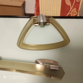Conjunto baño metacrilato marrón claro