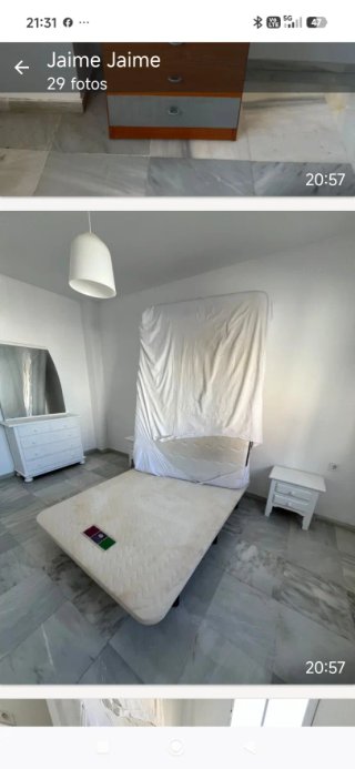 Base de cama y colchón