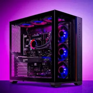 PC Gaming Negro con Luces LED