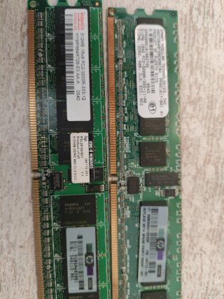 2x Módulos RAM DDR2 512MB ECC