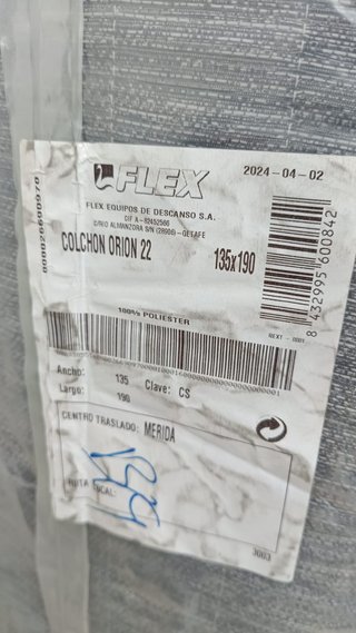 Colchón 150x190 Orion Flex NUEVO