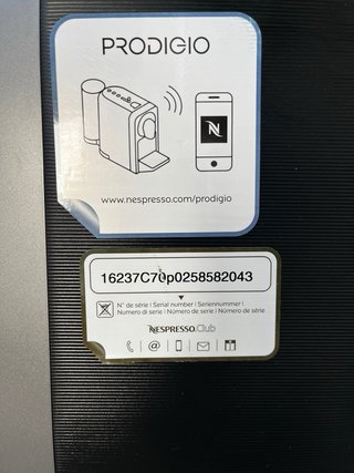 Cafetera Nespresso Prodigio Krups Gris