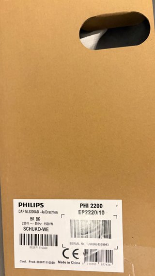 Cafetera Philips 2200 Automática+filtro agua