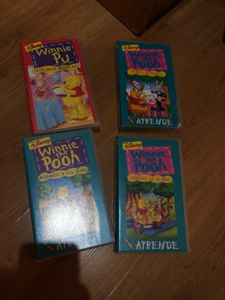 Lote 4 Películas VHS Winnie the Pooh (Español)