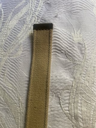 Cinturón Beige con Hebilla Dorada