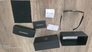 Occhiali da sole Versace uomo neri e oro