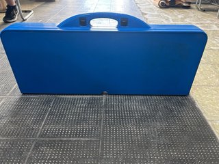 Mesa Plegable Camping Azul