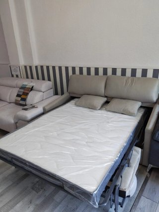Sofá Cama Lena Beige/Gris