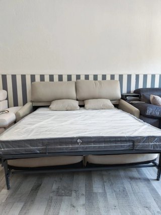 Sofá Cama Lena Beige/Gris