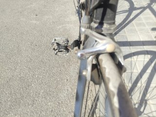 Bicicleta de batalla negra