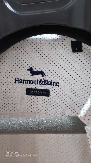 Camicia Harmont & Blaine bianca pois