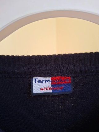 Maglione uomo blu scuro scollo a V tg L