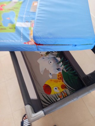 Cuna y colchón de viaje infantil
