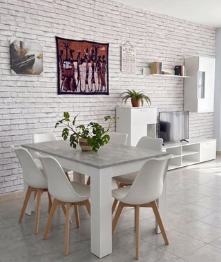 CHOLLO Pack Salón Completo Mueble TV + Comedor