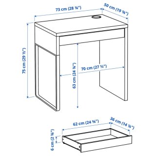 Escritorio IKEA Micke Blanco