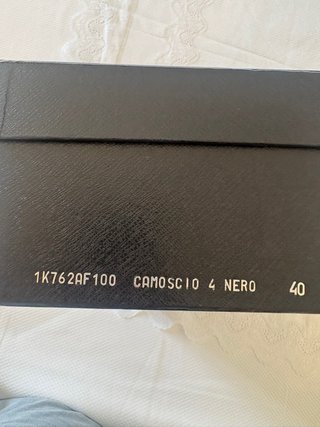 Prada Zapatos Ante Negro Tacón