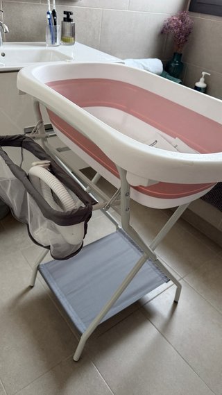 Bañera bebé plegable con patas jupplies