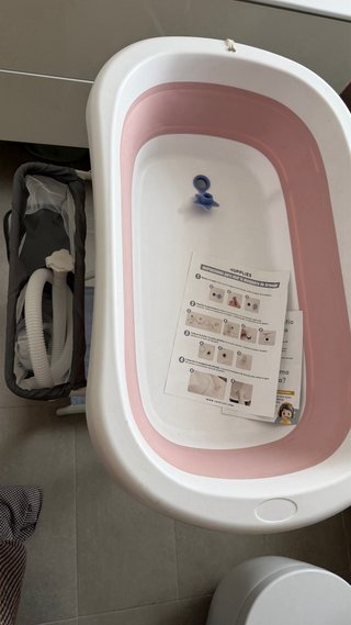 Bañera bebé plegable con patas jupplies