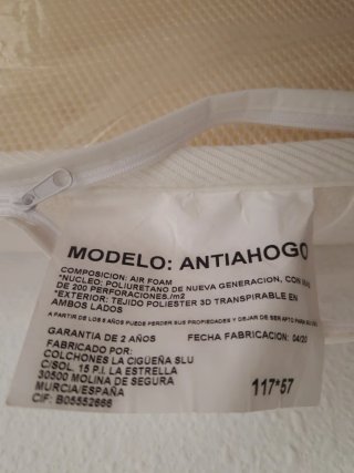 Colchón Cuna 120x60