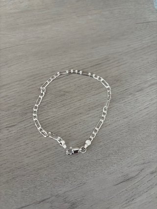 Pulsera de plata estilo Figaro