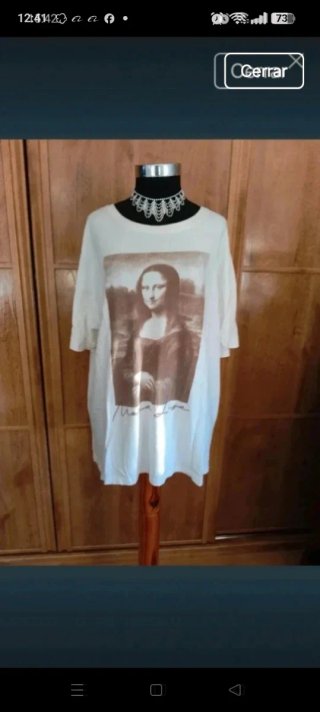 Camiseta Mona Lisa Talla Única