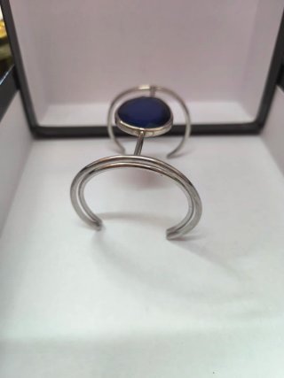 Pulsera Tous Plata y Piedra Azul