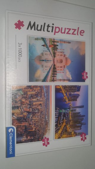 Multipuzzle 3x1000 piezas Clementoni