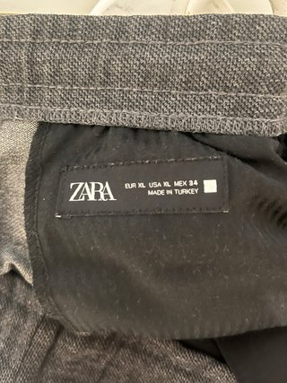 Pantalón Jogger Zara Gris Hombre