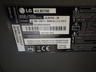 Televisor LG 42 Smart tv