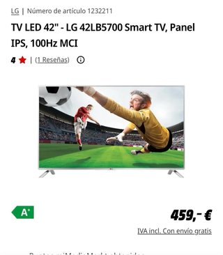 Televisor LG 42 Smart tv