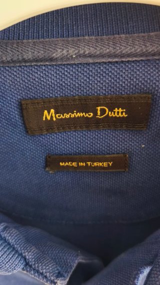 Polo Massimo Dutti Azul Talla M
